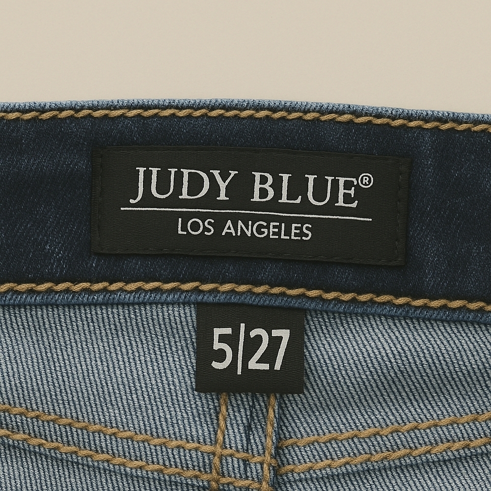 Judy Blue Size 5/27 Straight Fit Jeans JB82164DK Dark Wash Fall Winter - Picture 3 of 8